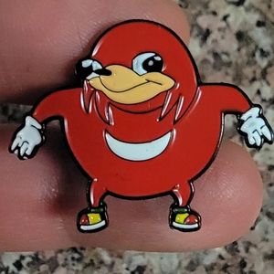 *2 for $13* Knuckles the Echidna - Sonic the Hedgehog Gamer Enamel Pin